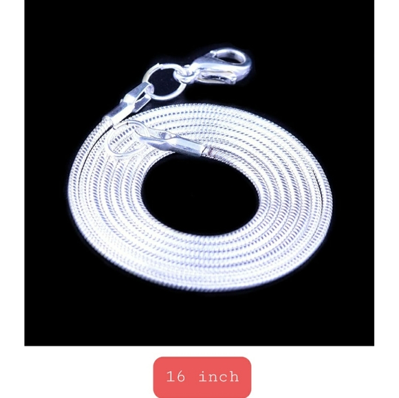 16 inch Silver Snake Chain - Picture 1 of 1